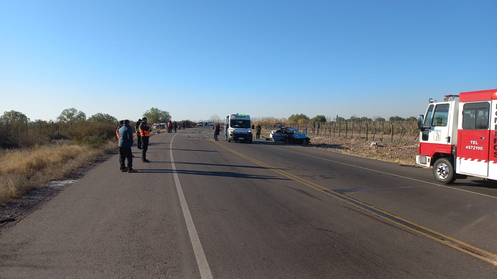 Móvil de LVDiez- Choque fatal en Ruta 60 y Pueyrredon de Maipú