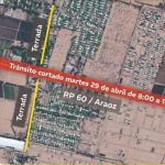 Móvil de Radio LVDiez- Corte total de tránsito en Ruta provincial 60 de 8 a 15 hs