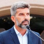 Móvil de LVDiez con Intendente de Capital