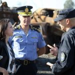 Móvil de LVDiez- Mercedes Rus, Ministra de Seguridad- «Será un operativo preventivo para la marcha de esta tarde»