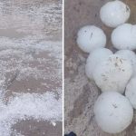 Lo que dejó el granizo en el sur de la provincia